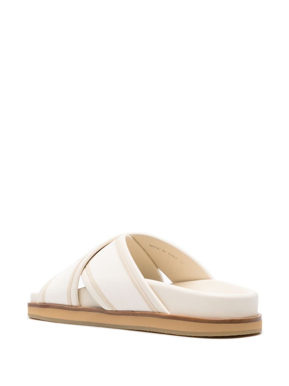 logo-embroidered slides - 3