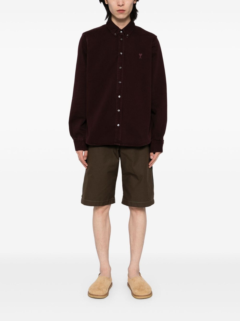 AMI Paris logo-embroidered shirt outlook