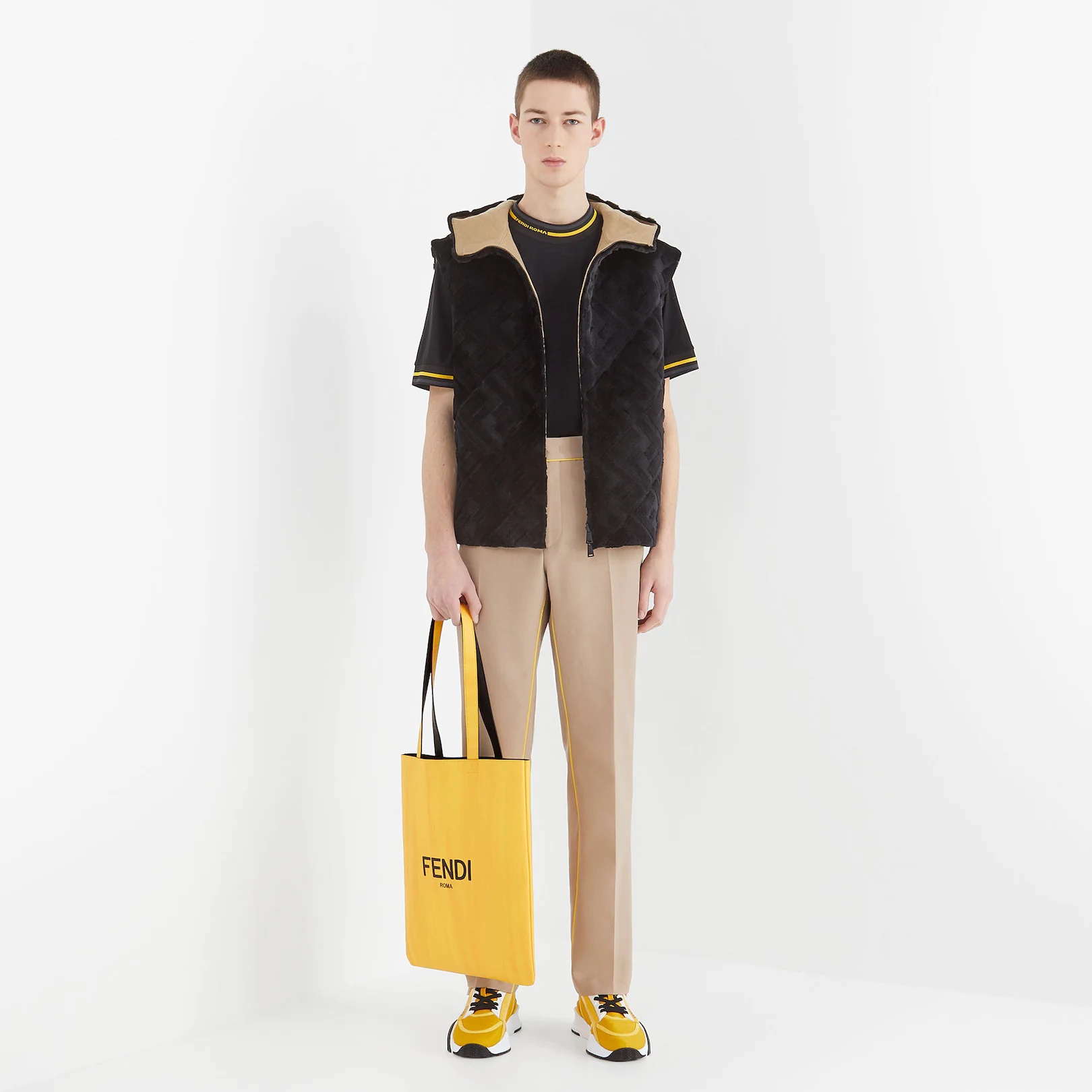 Yellow leather bag - 6