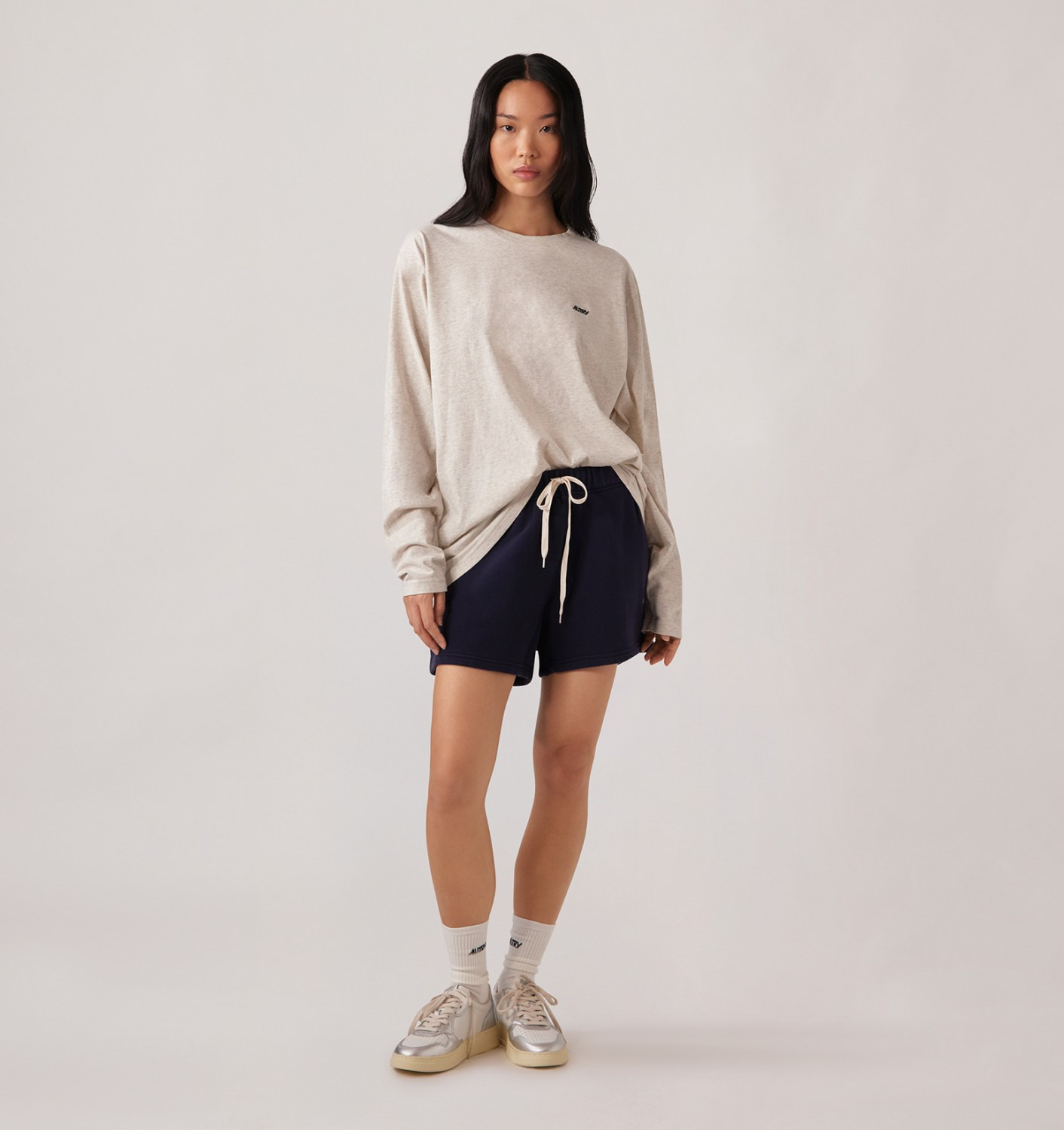 EMBROIDERED AUTRY LOGO SHORT WOMAN - 2
