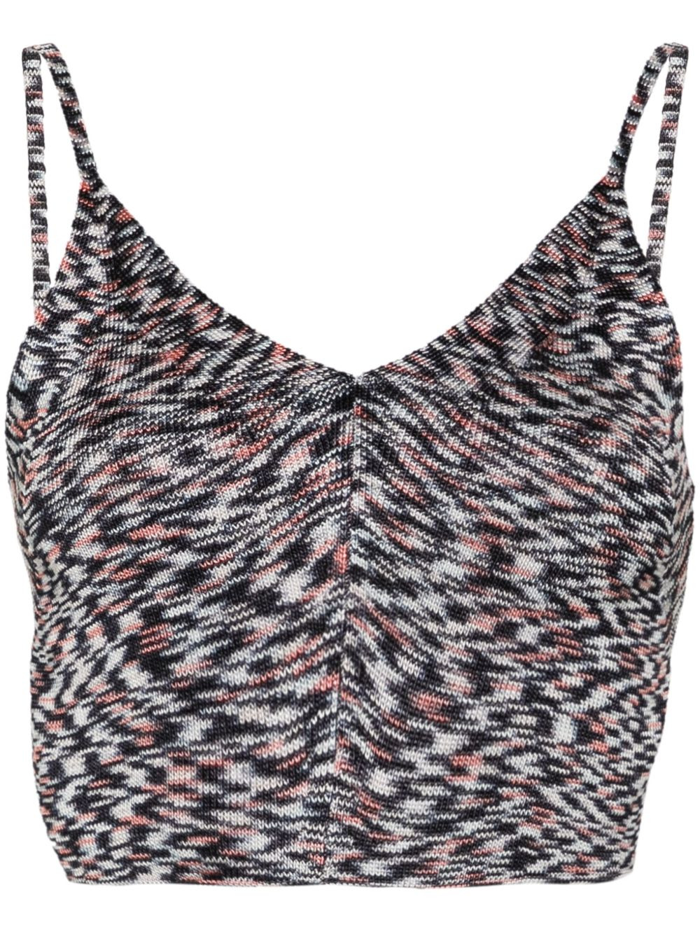 tied-around cropped top - 1