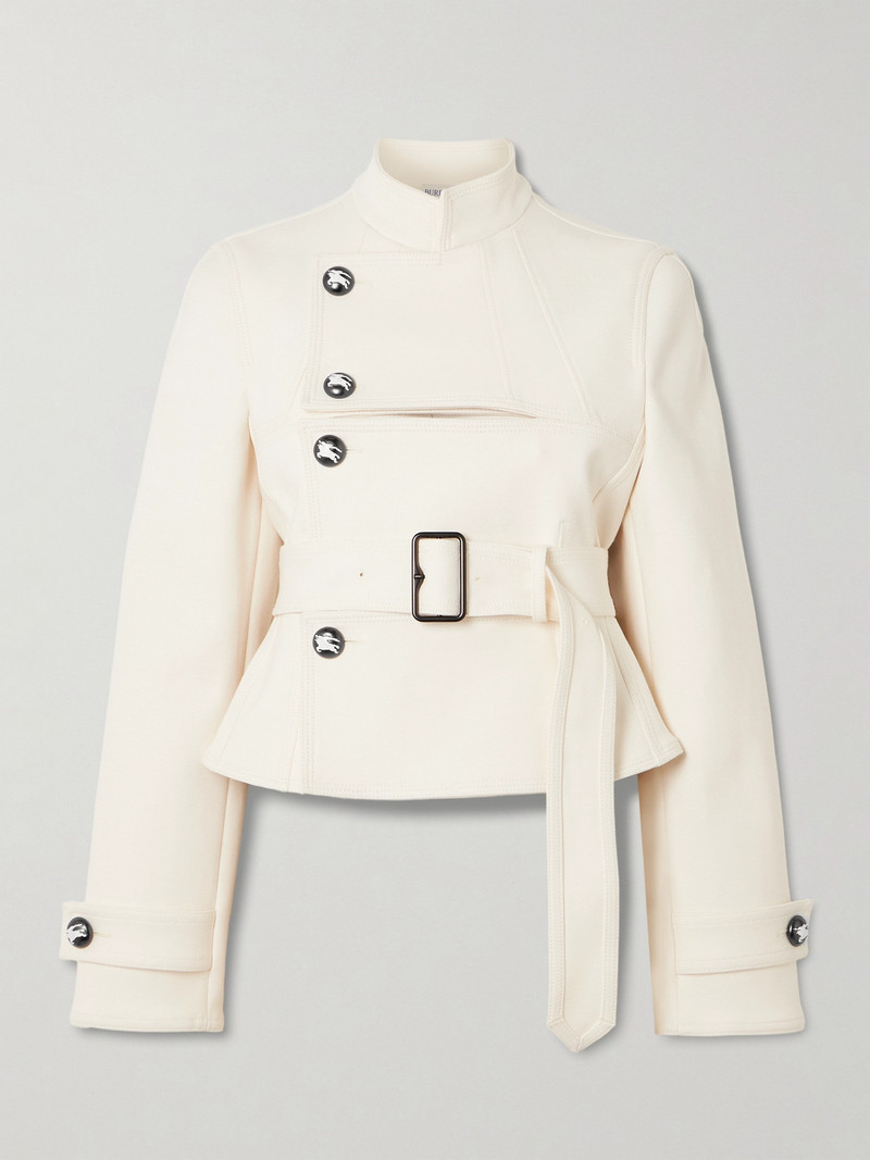 Embellished Belted Canvas Jacket 1
