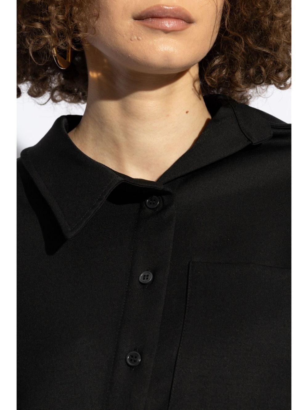 asymmetric long-sleeve shirt - 5