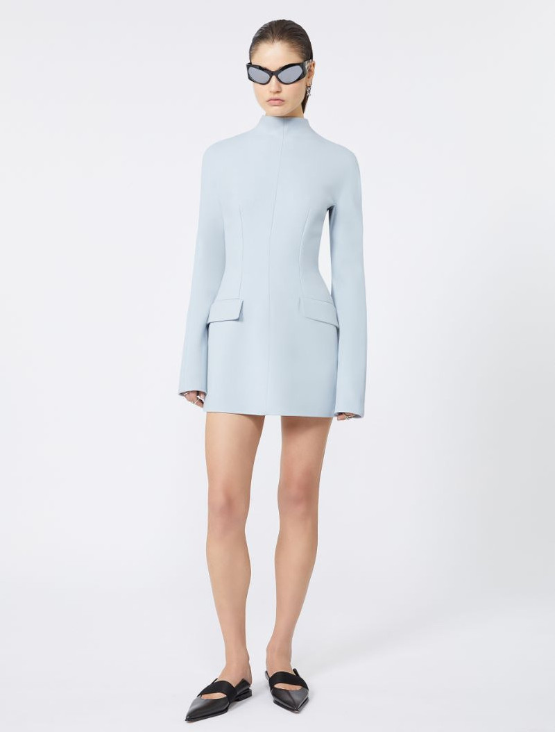 Sportmax Short dress with contoured sides - KLEPSYDRA CAPSULE - LIGHT BLUE outlook