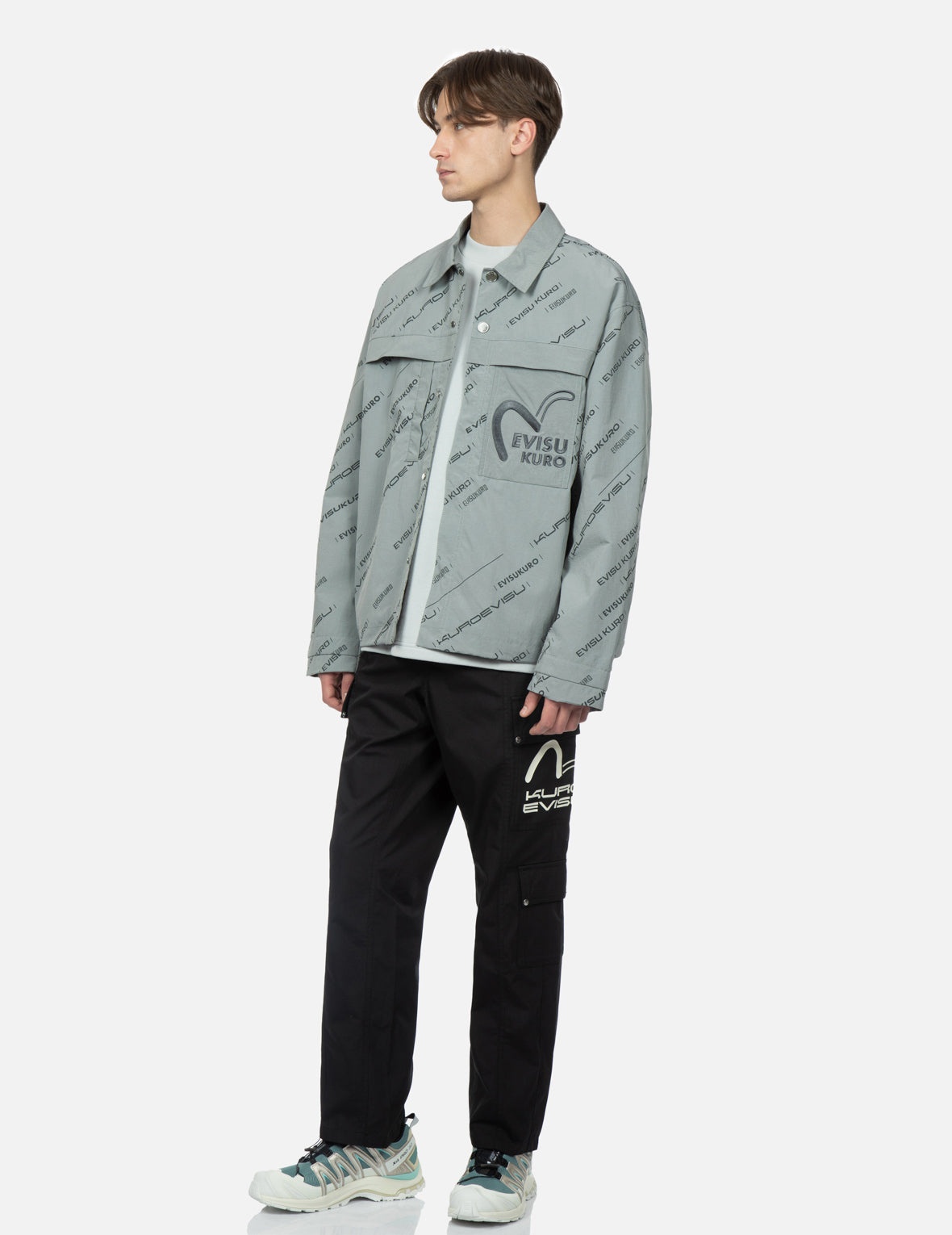 Monogram Logo Print Utility Jacket - 3