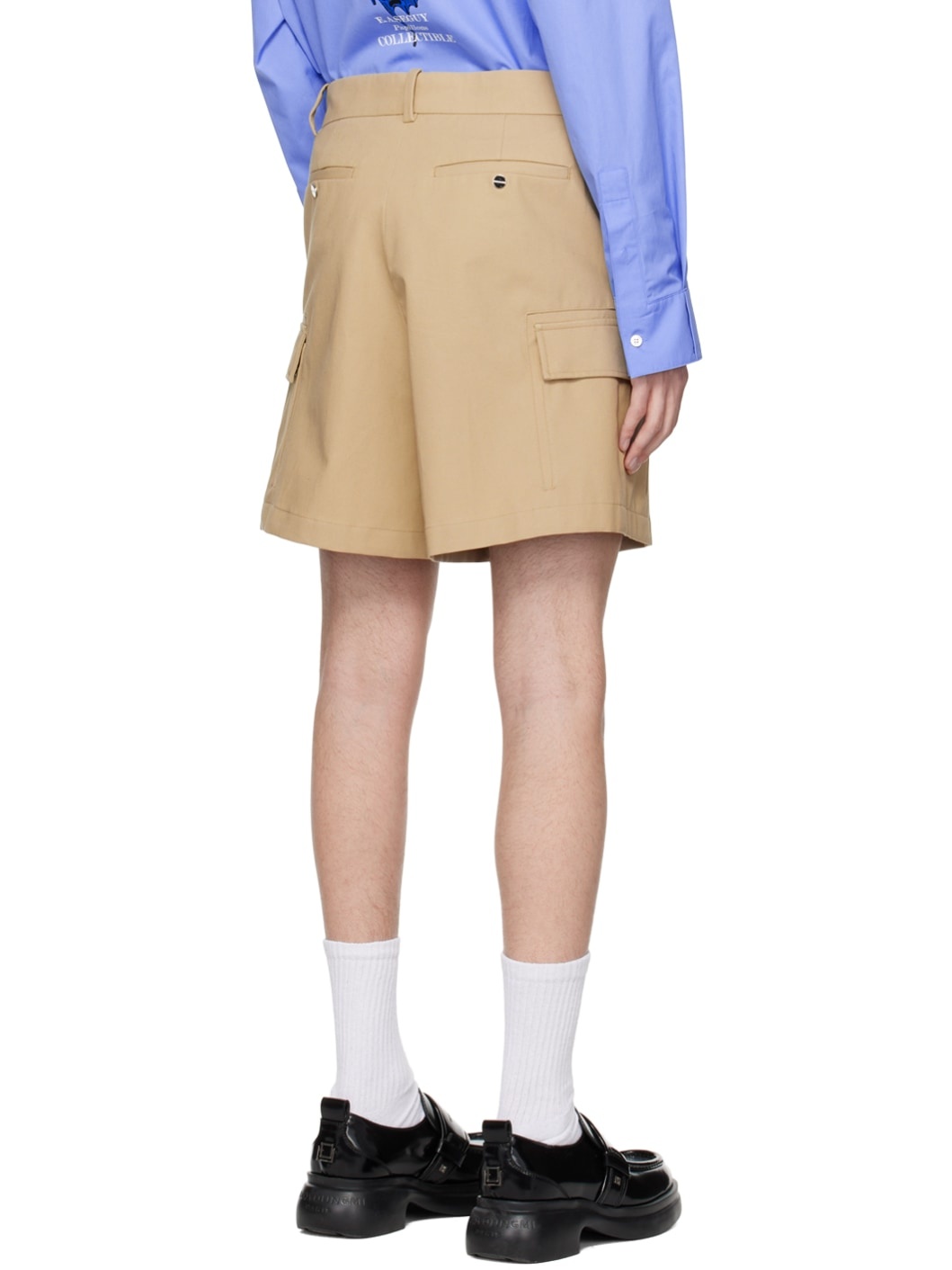 Beige Hardware Shorts - 3