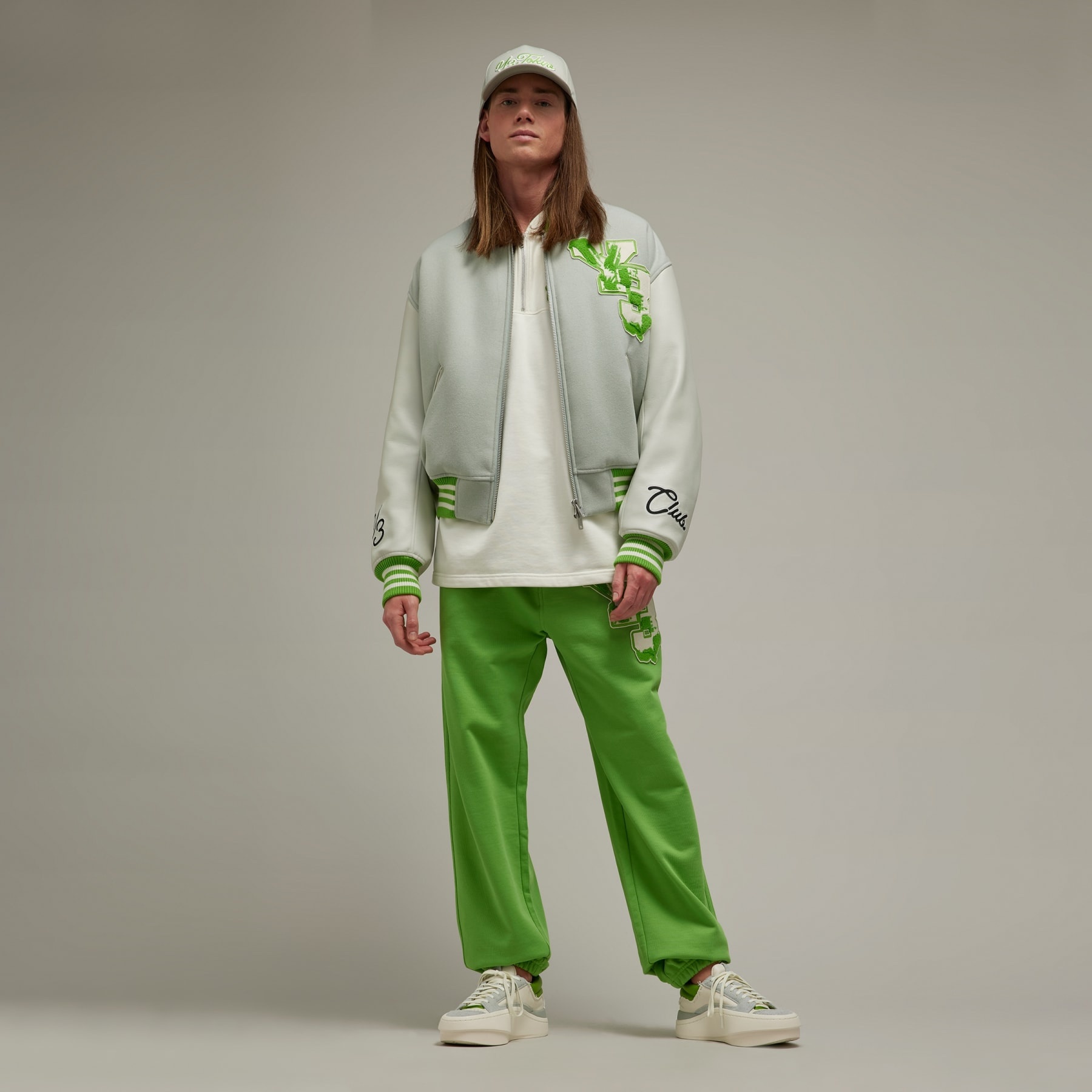 Y-3 Graphic Logo French Terry Crew Sweater - 5