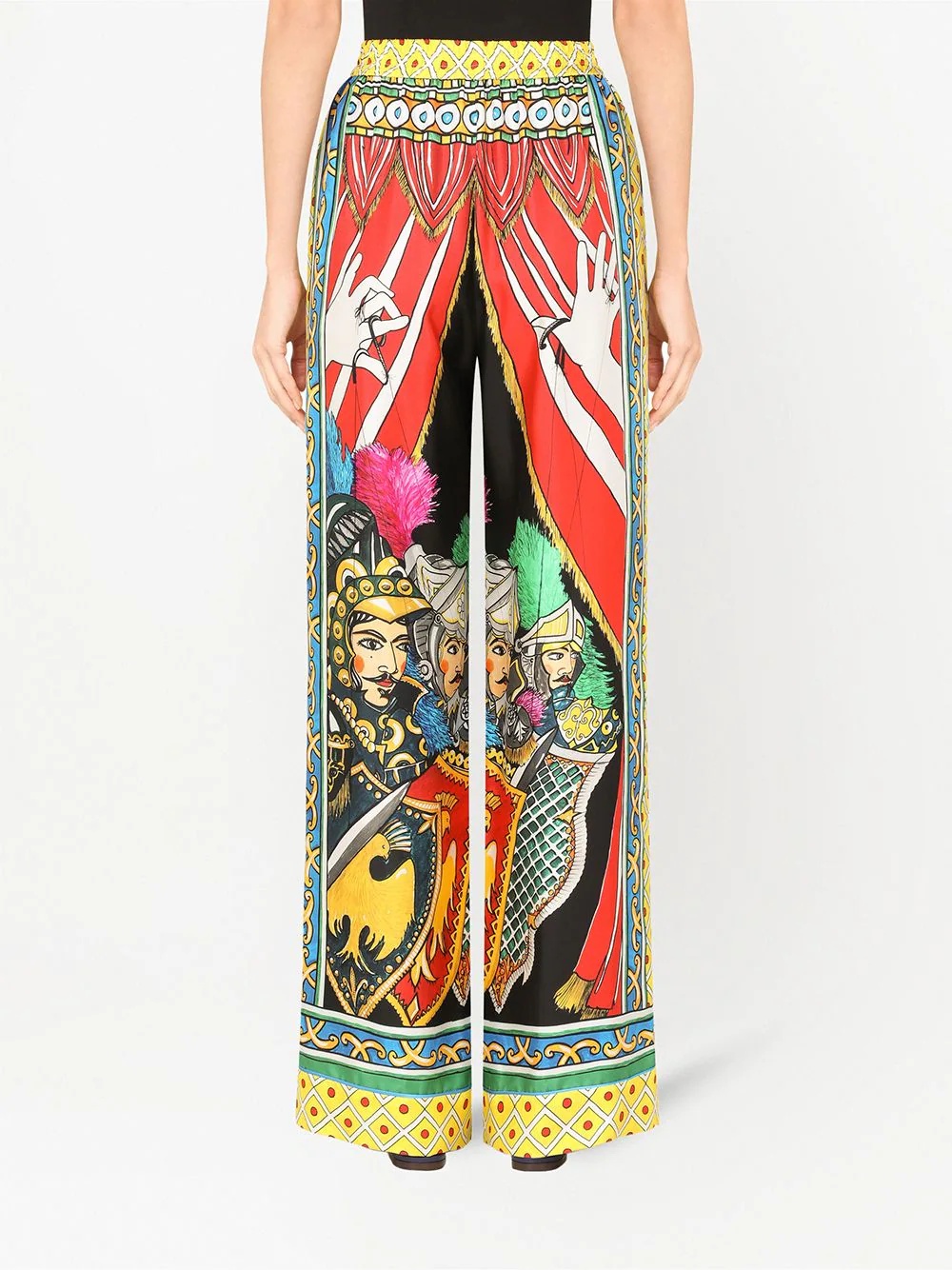 multi-panel palazzo pants - 4