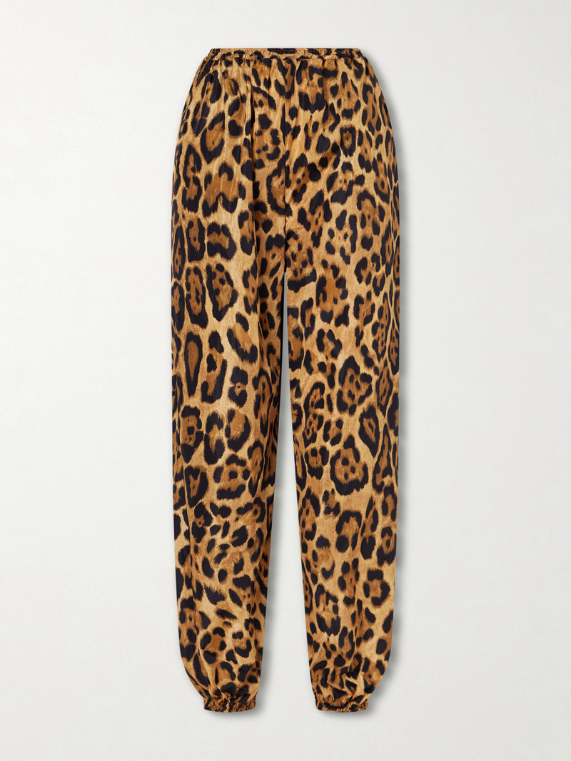 Alaïa Leopard-print Tapered Shell Pants outlook