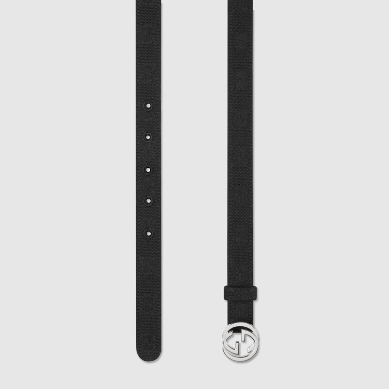 GUCCI Thin belt with Interlocking G buckle outlook