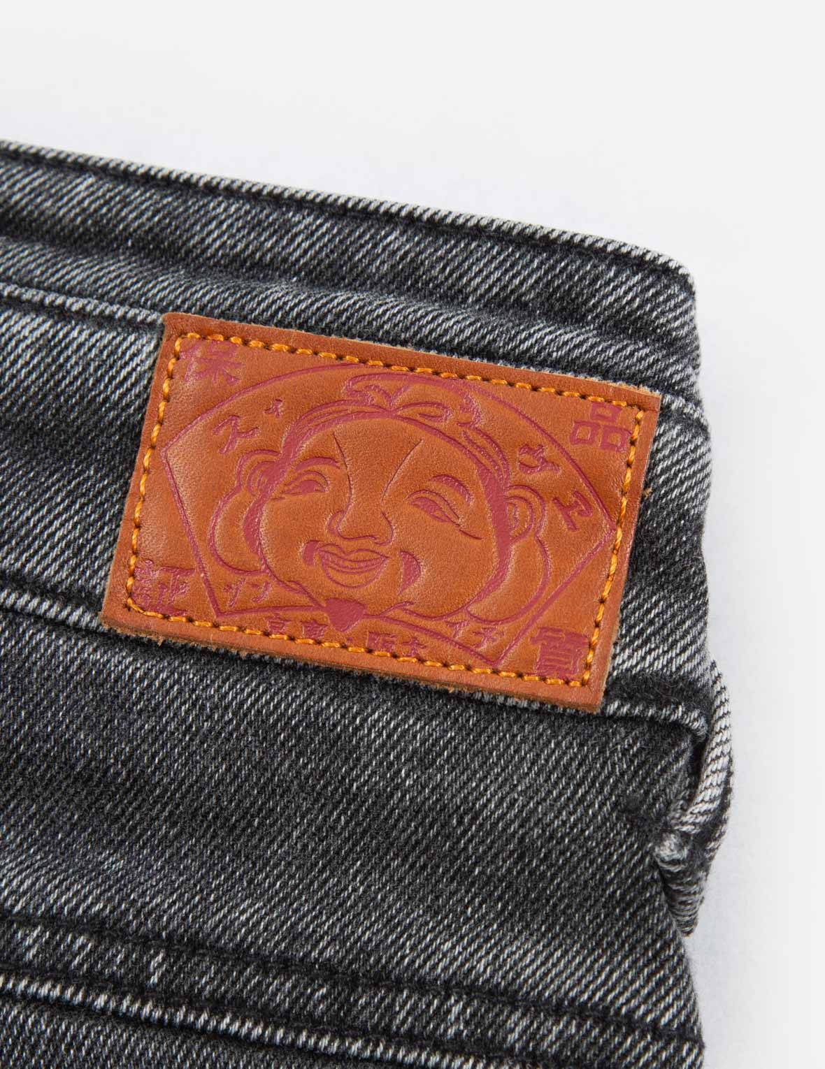 LOGO EMBROIDERY TAPER JEANS - 10