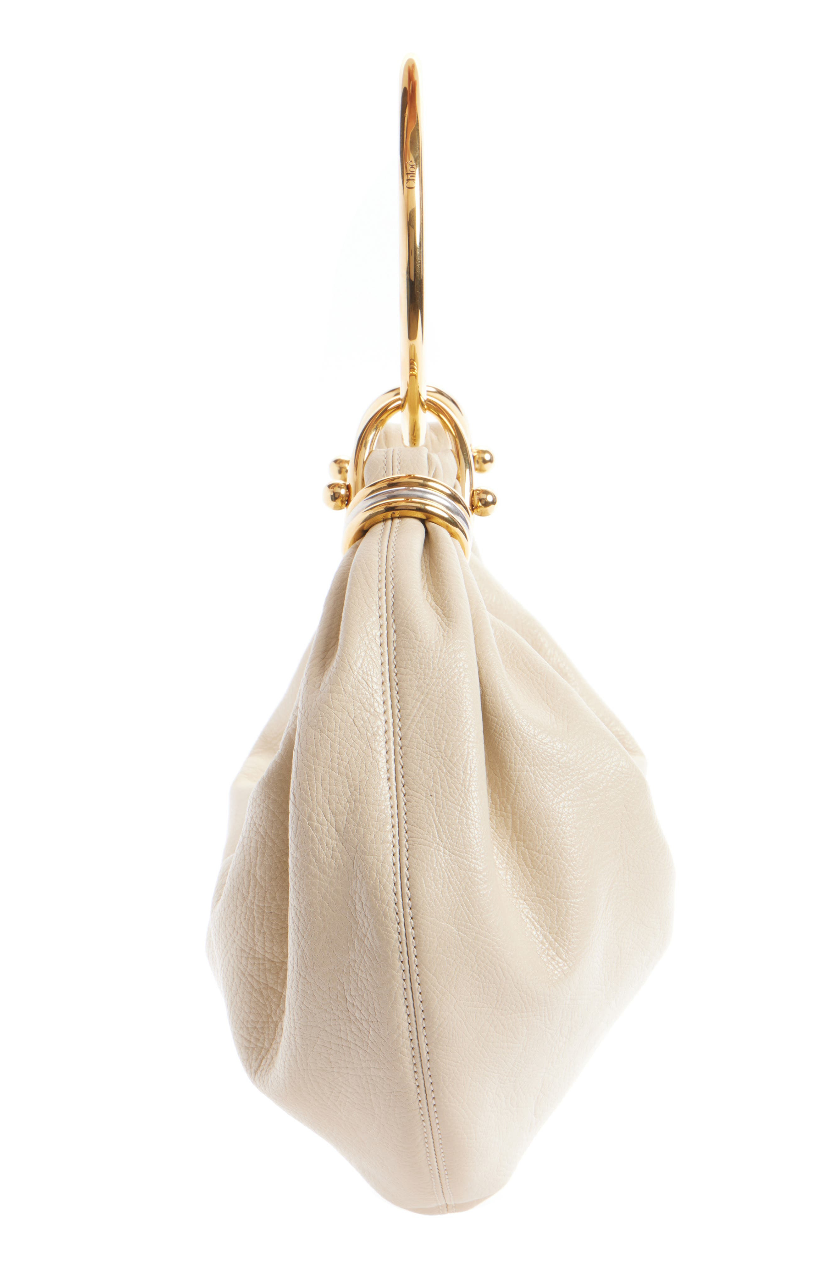Chloé Small Bracelet Hobo Bag in Beige at Nordstrom - 5