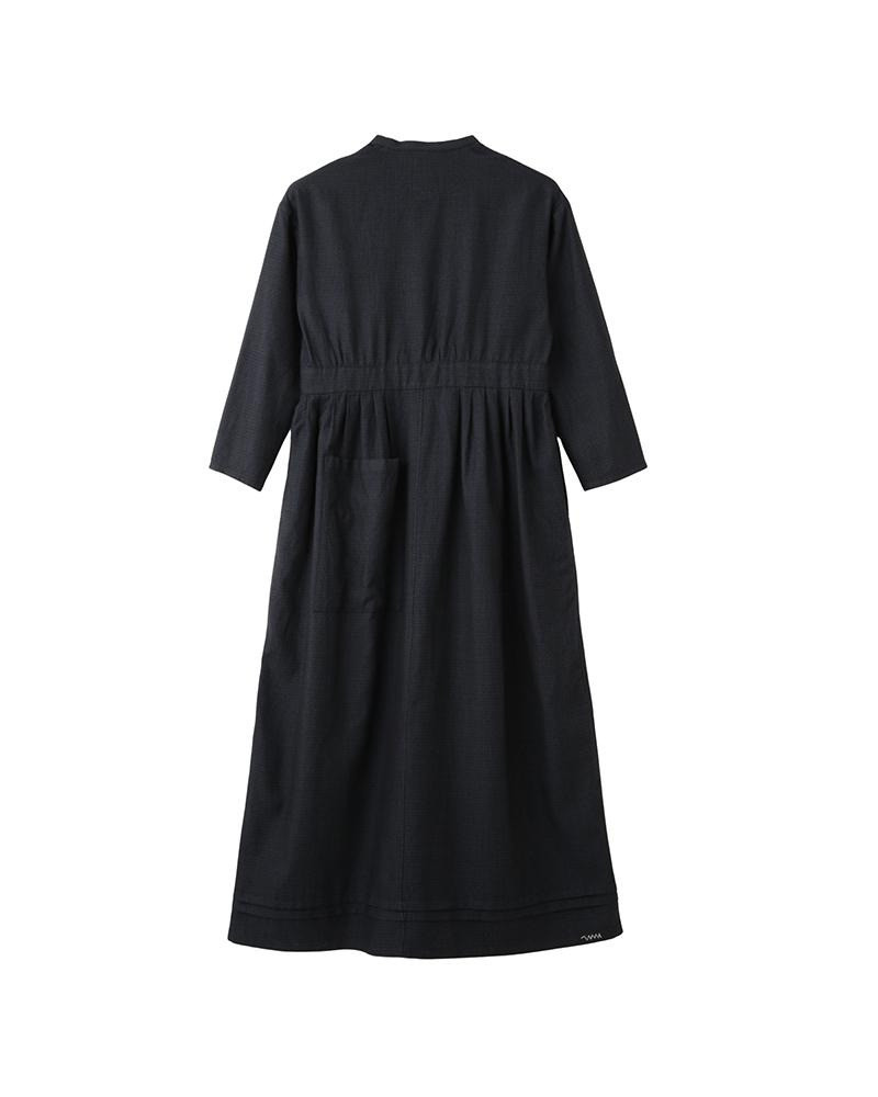 visvim LANCASTER DRESS W NAVY outlook