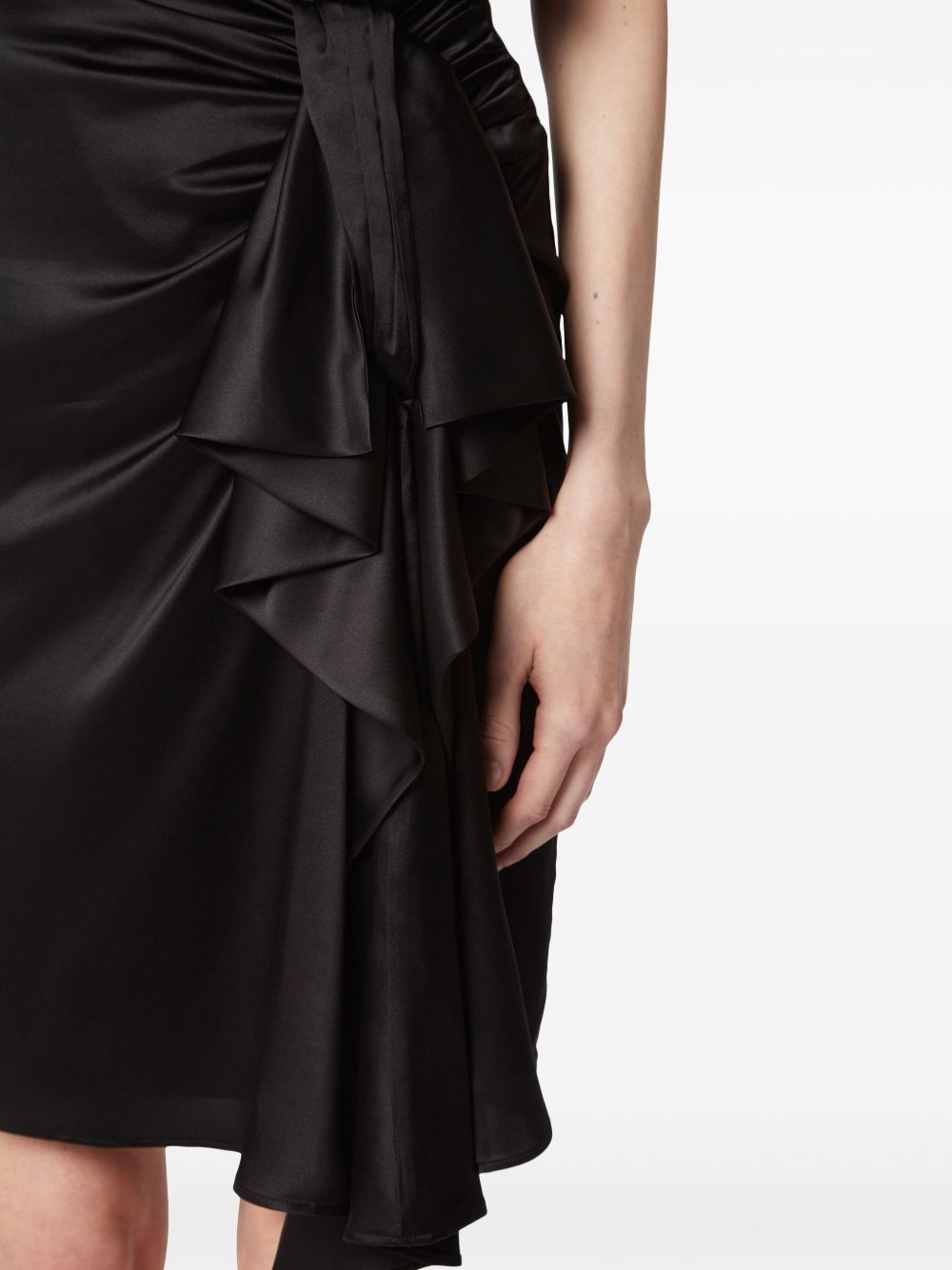 asymmetric bow-detail skirt - 5