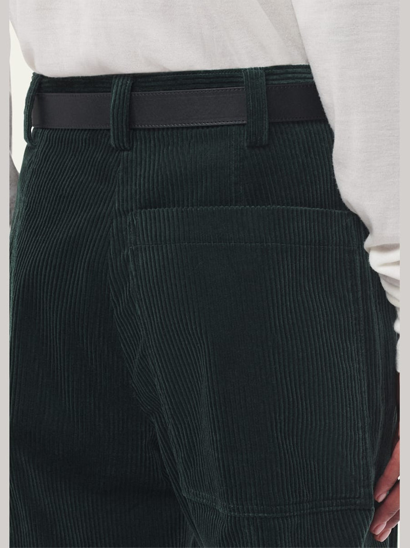 Another Tomorrow Patch Pocket Corduroy Wide Leg Pants outlook