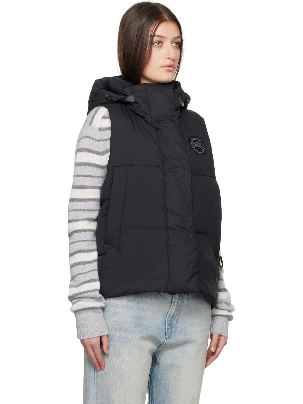 Black 'Black Label' Junction Down Vest - 2