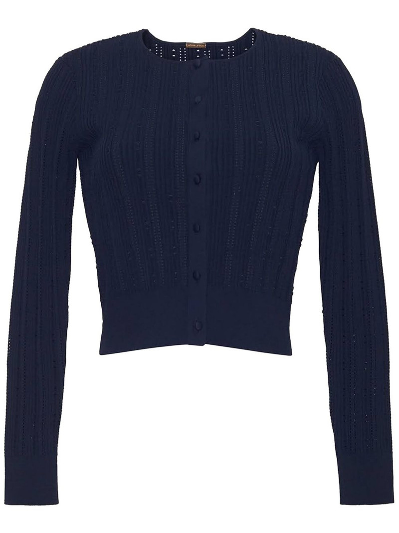 pointelle-knit cardigan 1