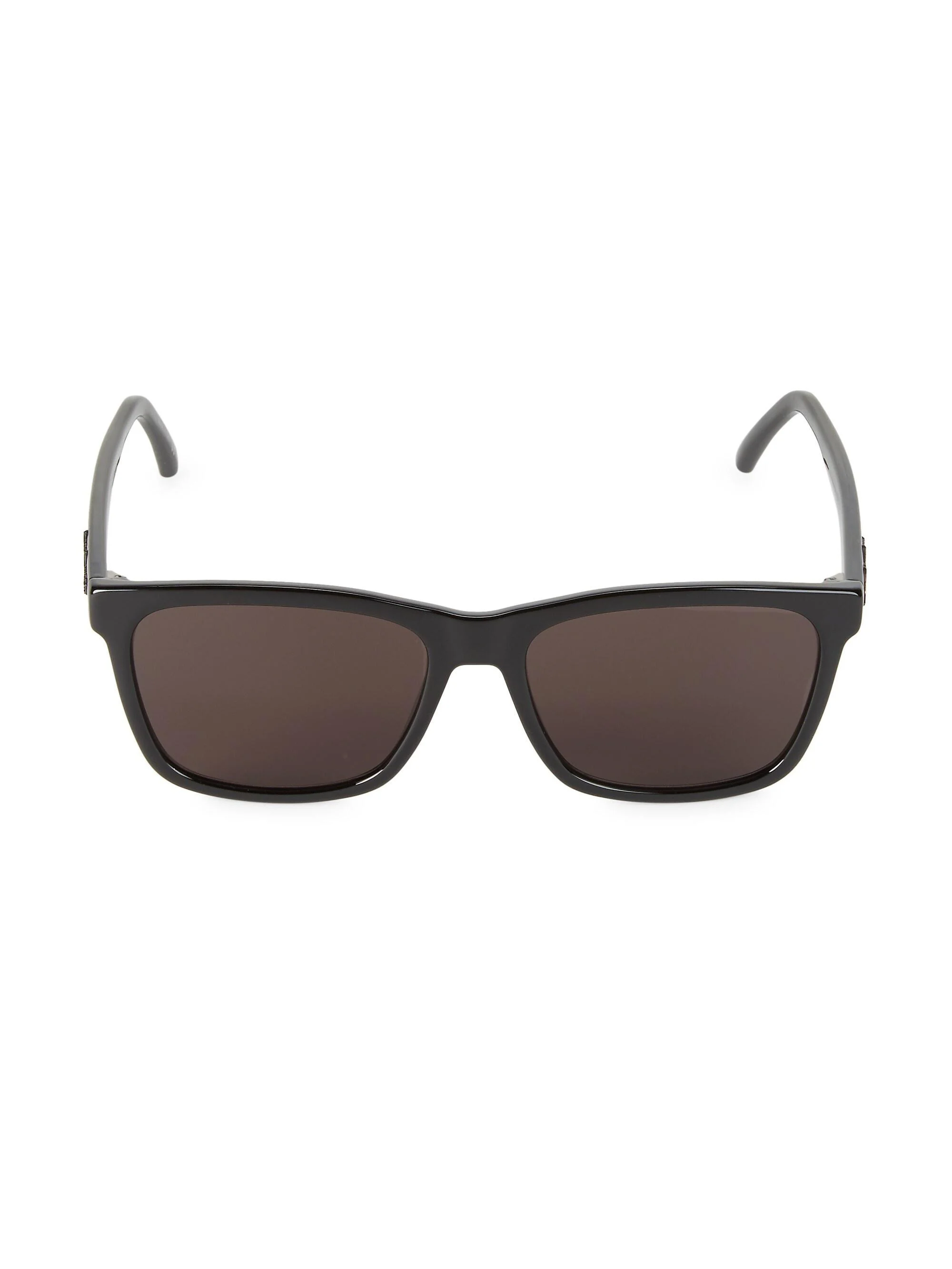 Men's 56MM Square Sunglasses - Black - 1