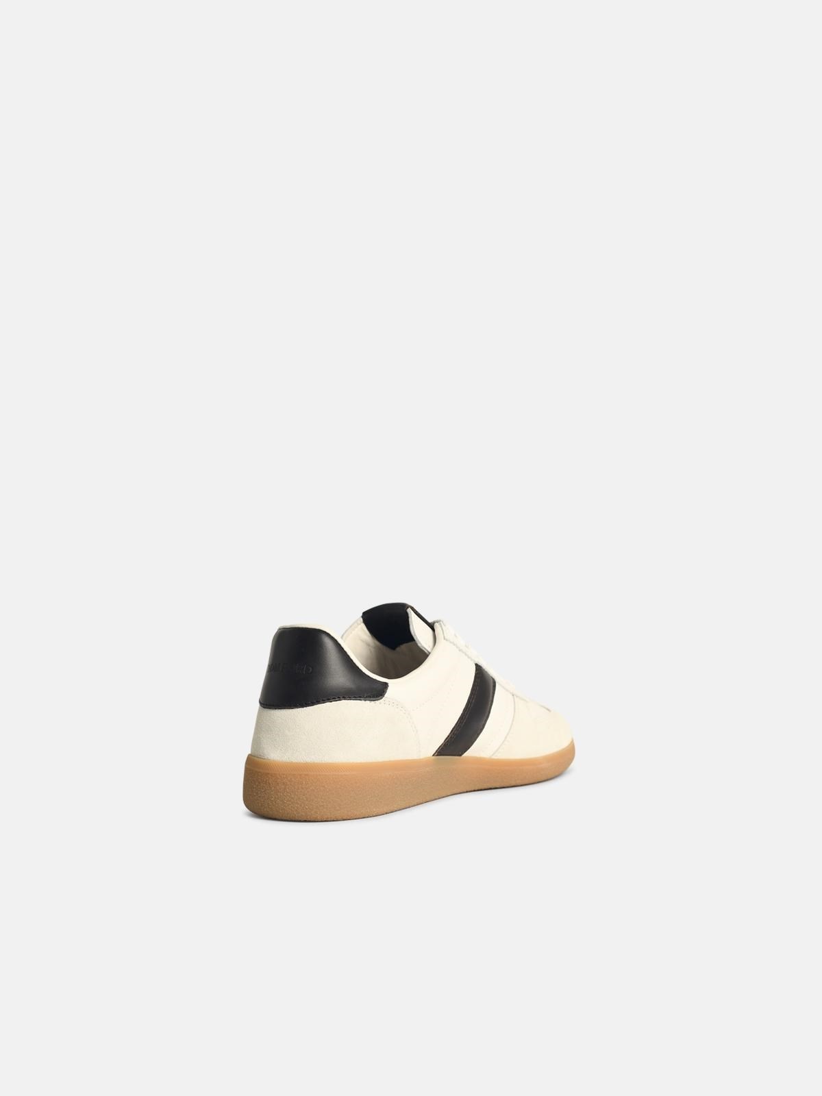 'ARCHER' WHITE SUEDE SNEAKERS - 3