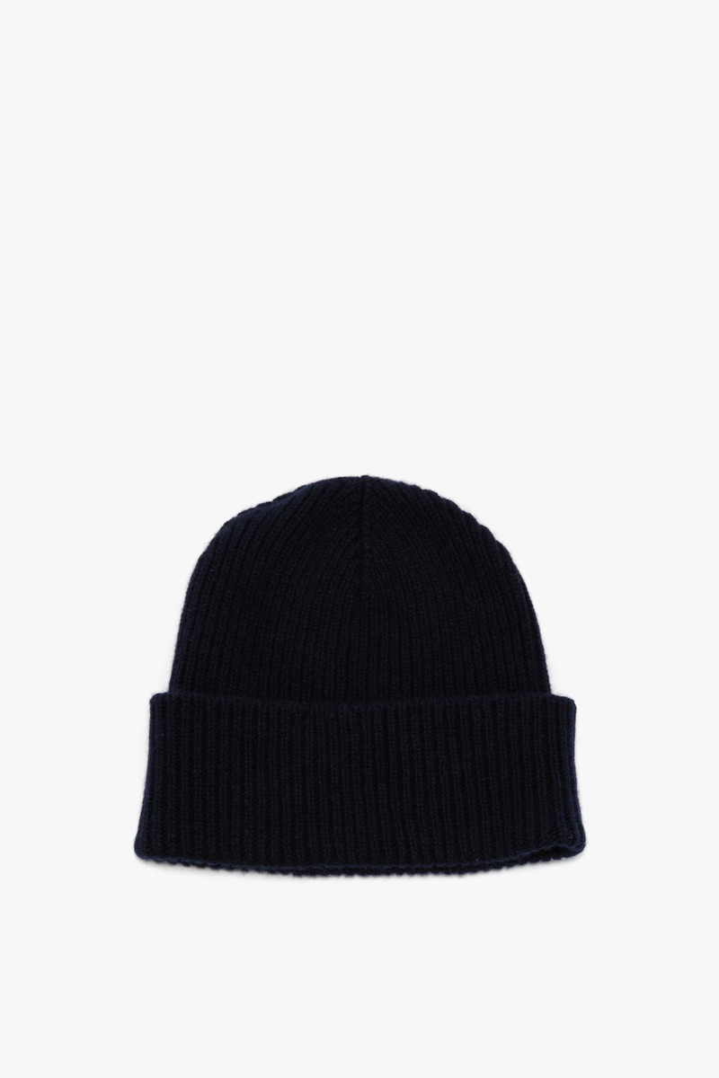 Logo Patch Beanie In Navy-Red 6