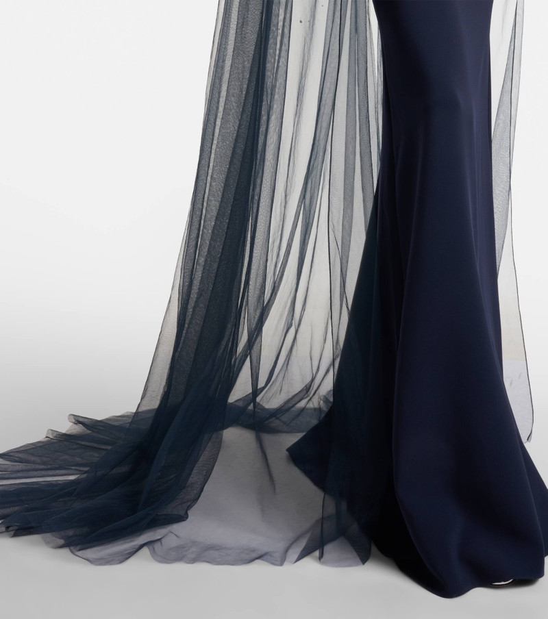 Zadie caped embellished gown 5