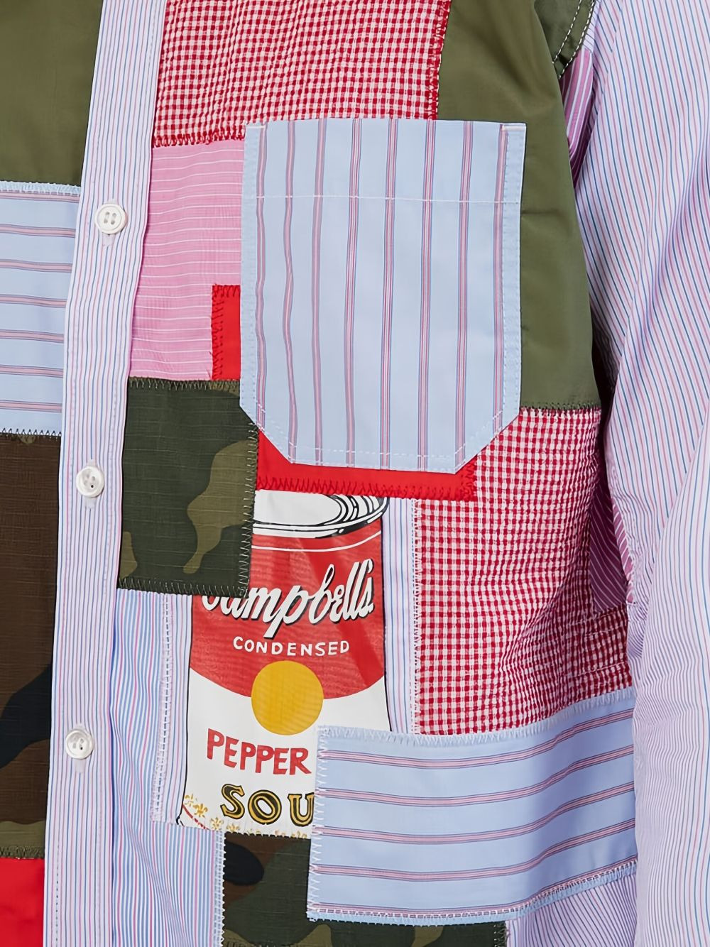 Andy Warhol patchwork shirt - 5