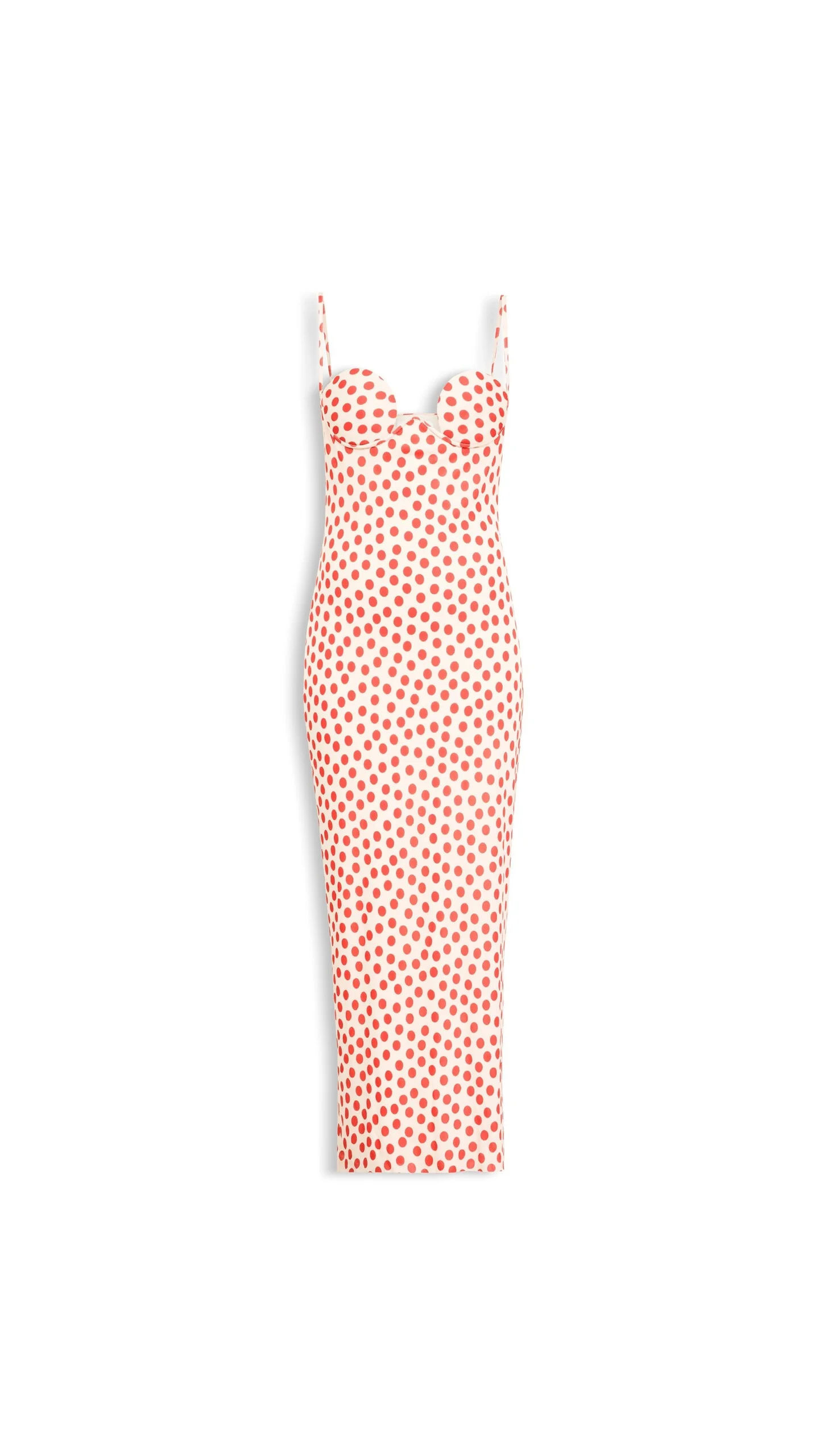 POLKA DOT COLUMN DRESS - 1