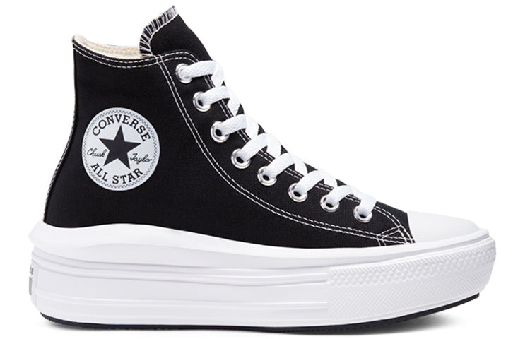 (WMNS) Converse Chuck Taylor All Star High Move 'Black White' 568497C - 2