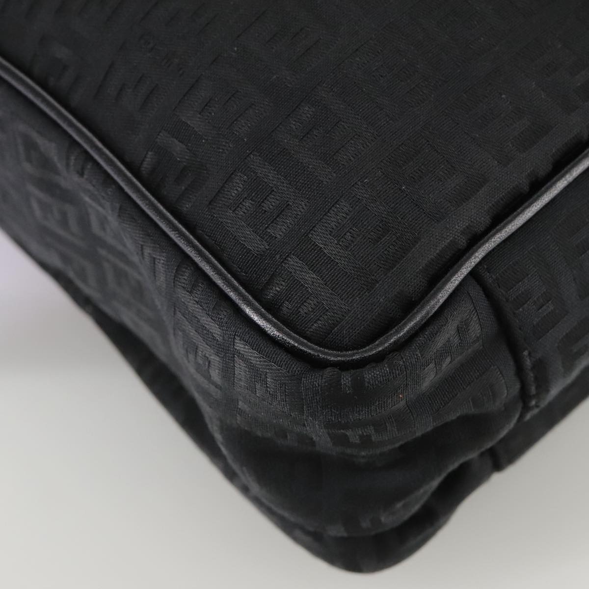 FENDI Zucchino Canvas Business Bag Black - 16