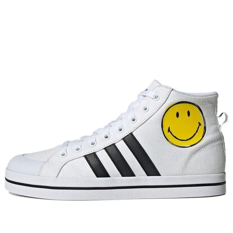 adidas neo Bravada Mid Smiley Face White/Yellow/Black G54949 - 1