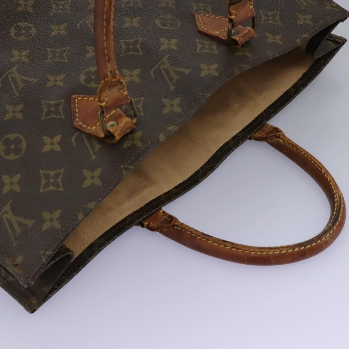 LOUIS VUITTON Monogram Sac Plat Hand Bag M51140 - 6