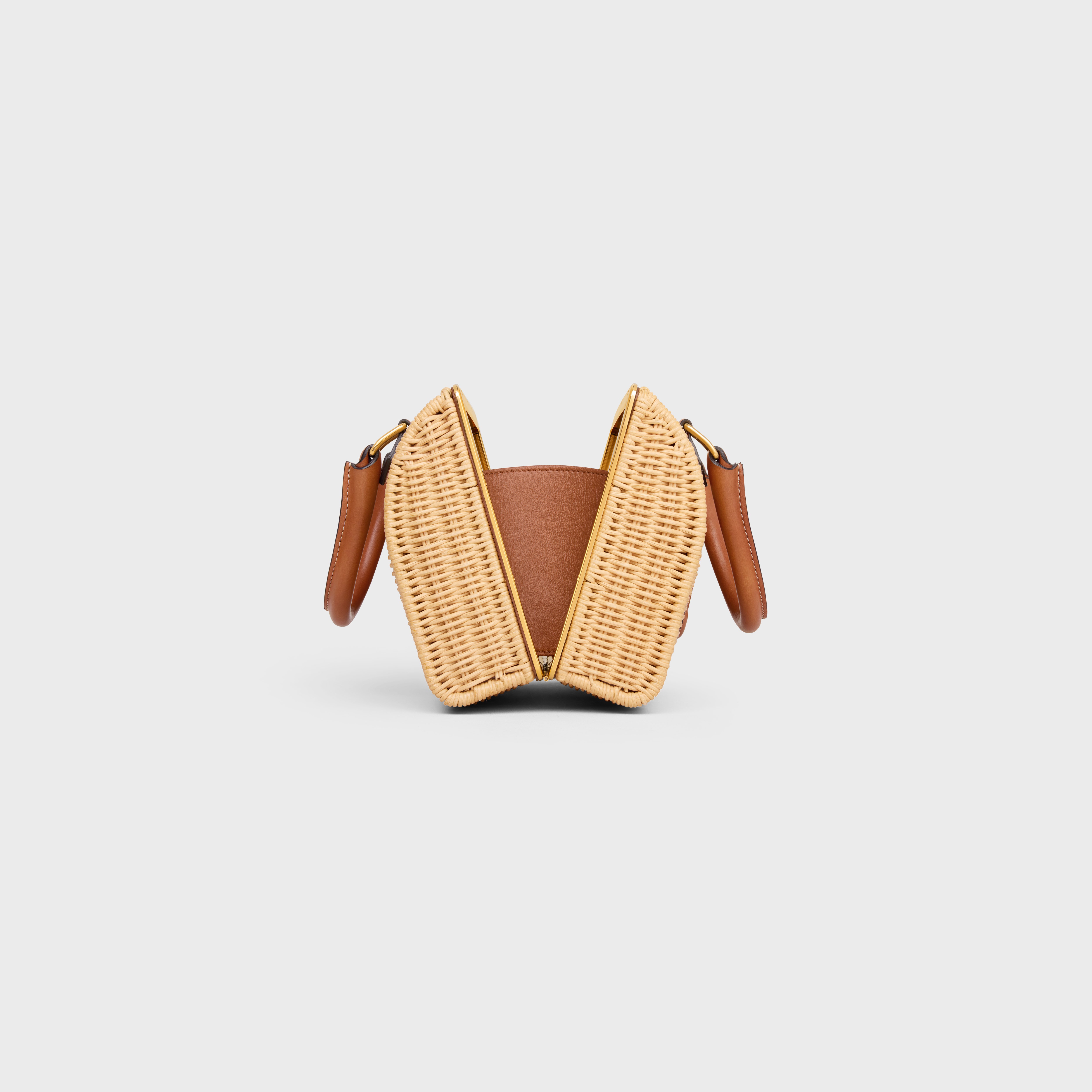SMALL BOSTON cuir triomphe in WICKER AND CALFSKIN - 5