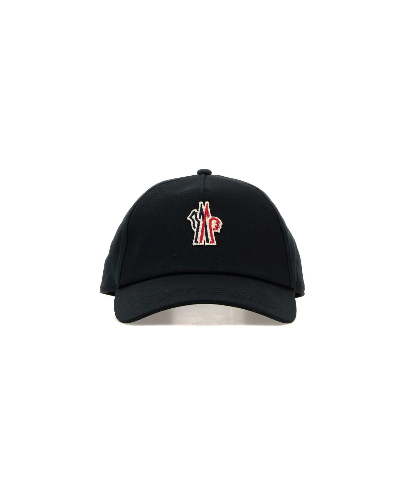 Black Cotton Baseball Cap - 1