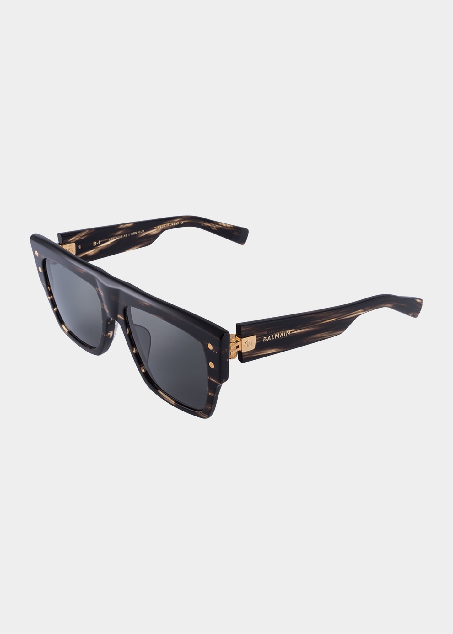 B-I Square Acetate & Titanium Sunglasses - 1