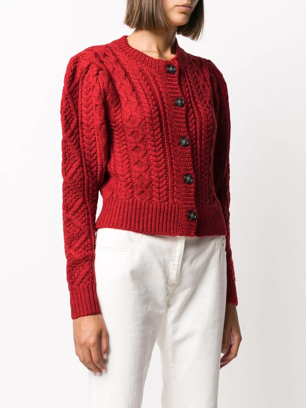 cable knit cardigan - 3