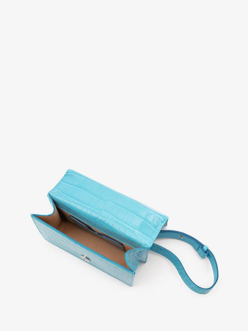 Mini Jewelled Satchel in Cerulean - 4