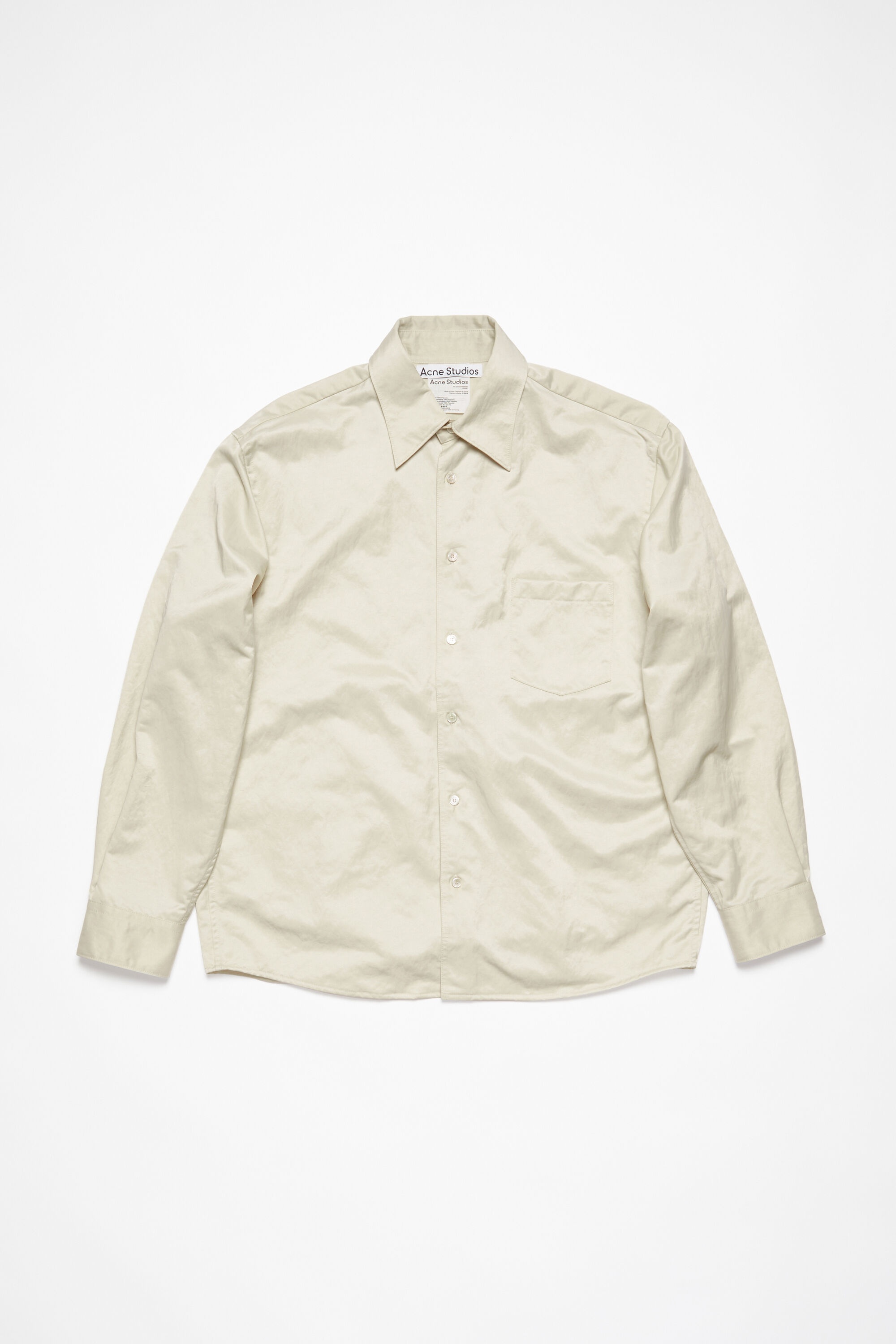 Nylon overshirt - Ivory white - 3