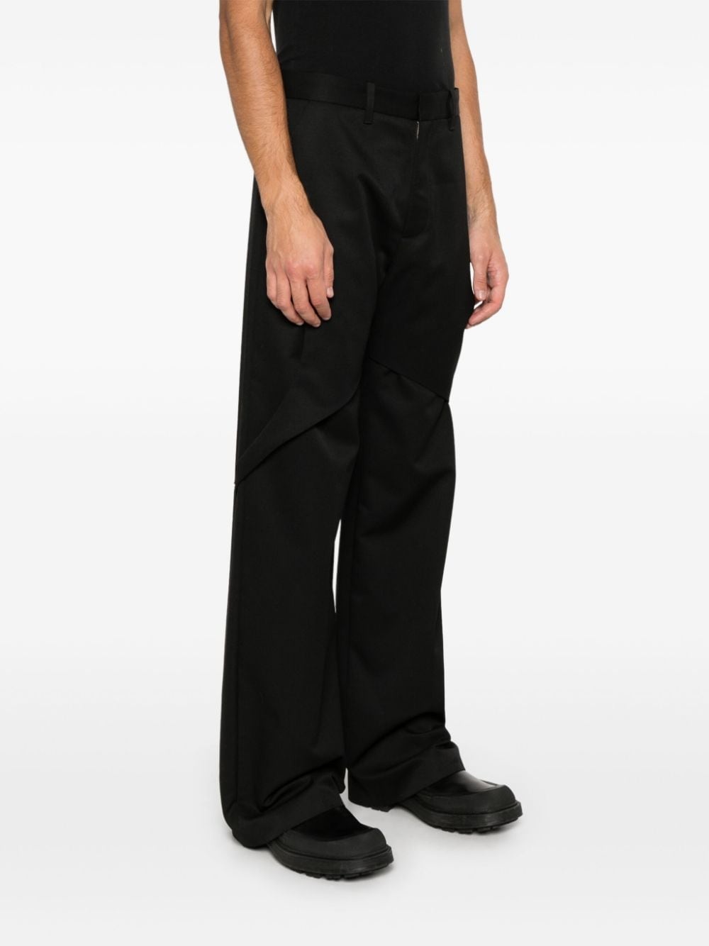 layered-detail trousers - 3