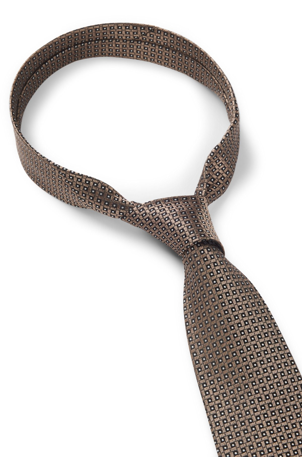 ITALIAN-MADE TIE IN SILK JACQUARD - 5