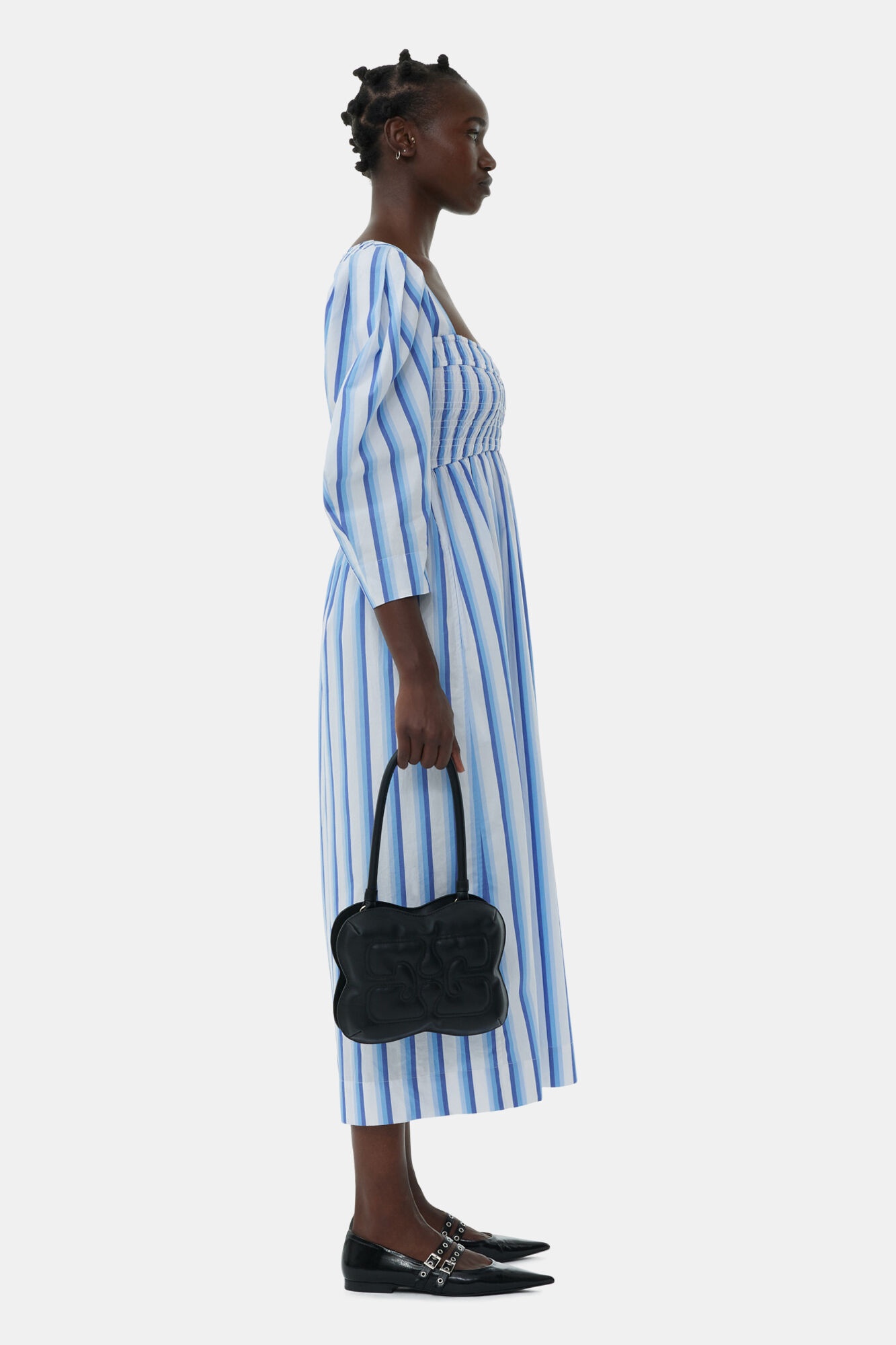 BLACK BUTTERFLY TOP HANDLE BAG - 7