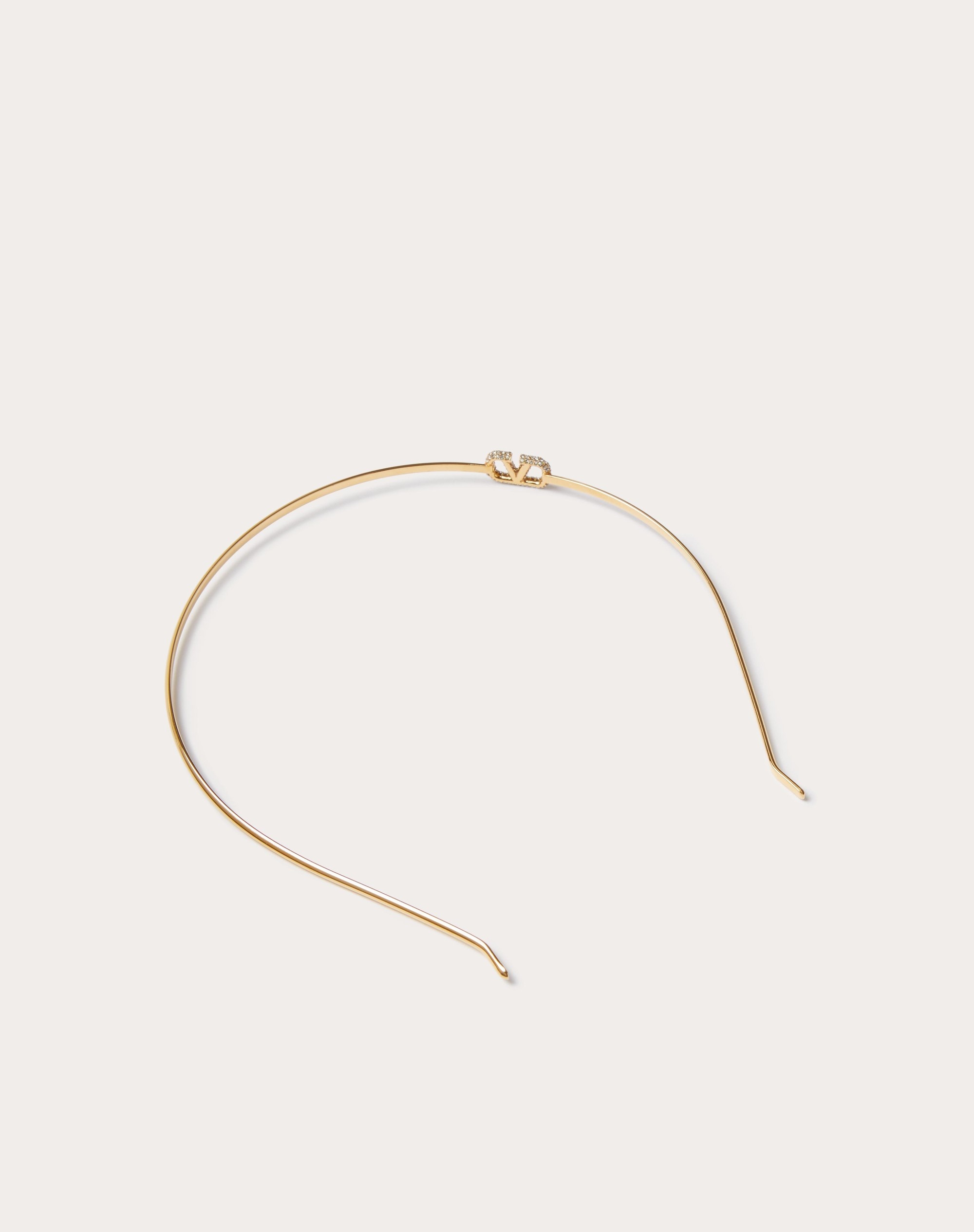 VLOGO SIGNATURE METAL AND SWAROVSKI® CRYSTAL HEADBAND - 3