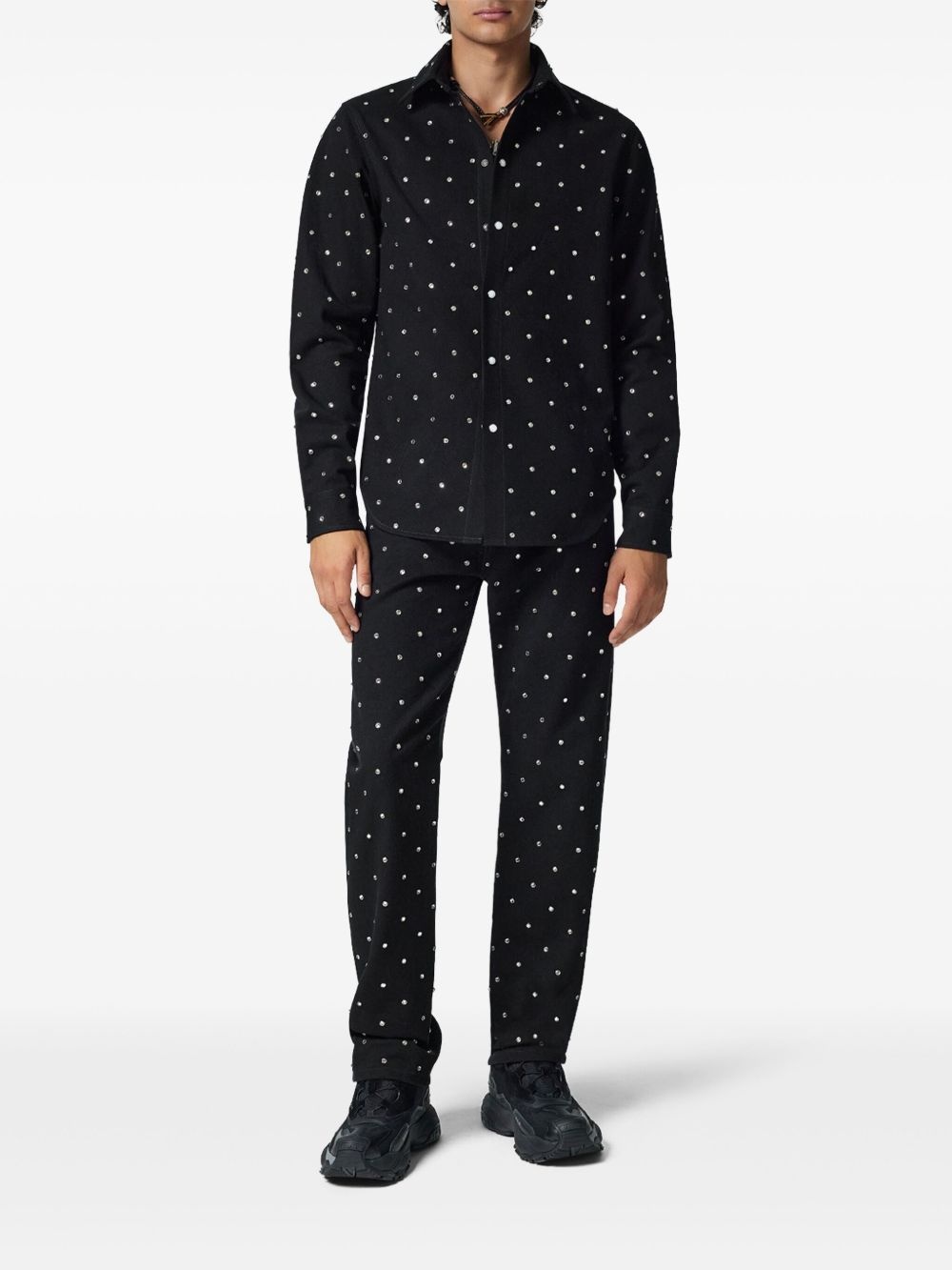 crystal-embellished shirt - 2