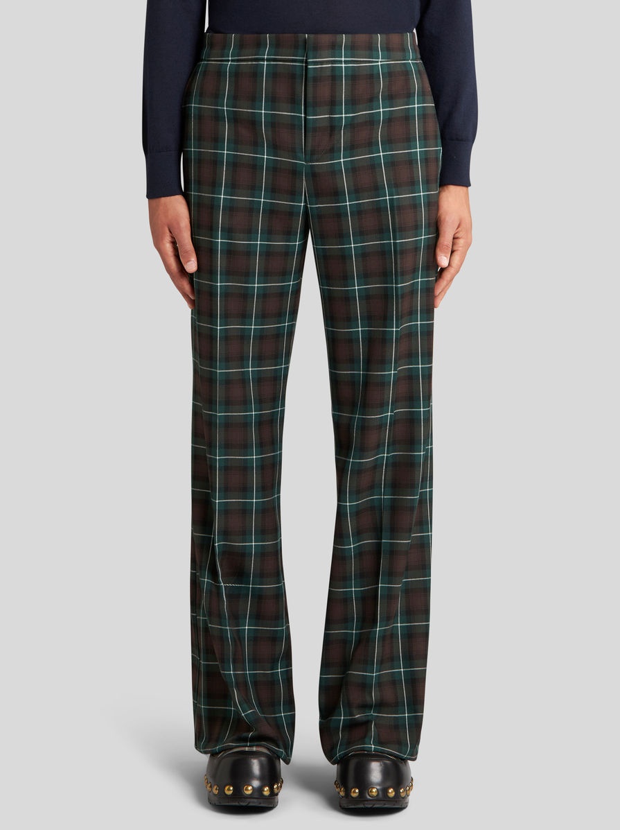 CHECK PATTERN TROUSERS - 2