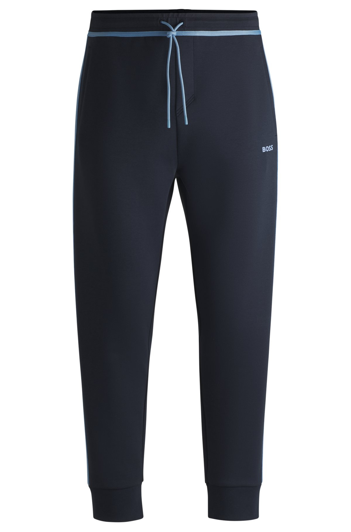 TRACKSUIT BOTTOMS WITH TAPE AND LOGO - 1