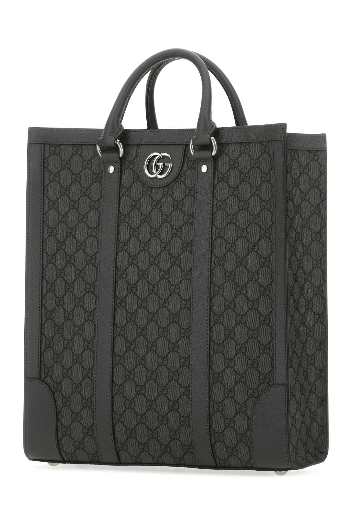 Gucci Men Gg Supreme Fabric And Leather Ophidia Shopping Bag - 2