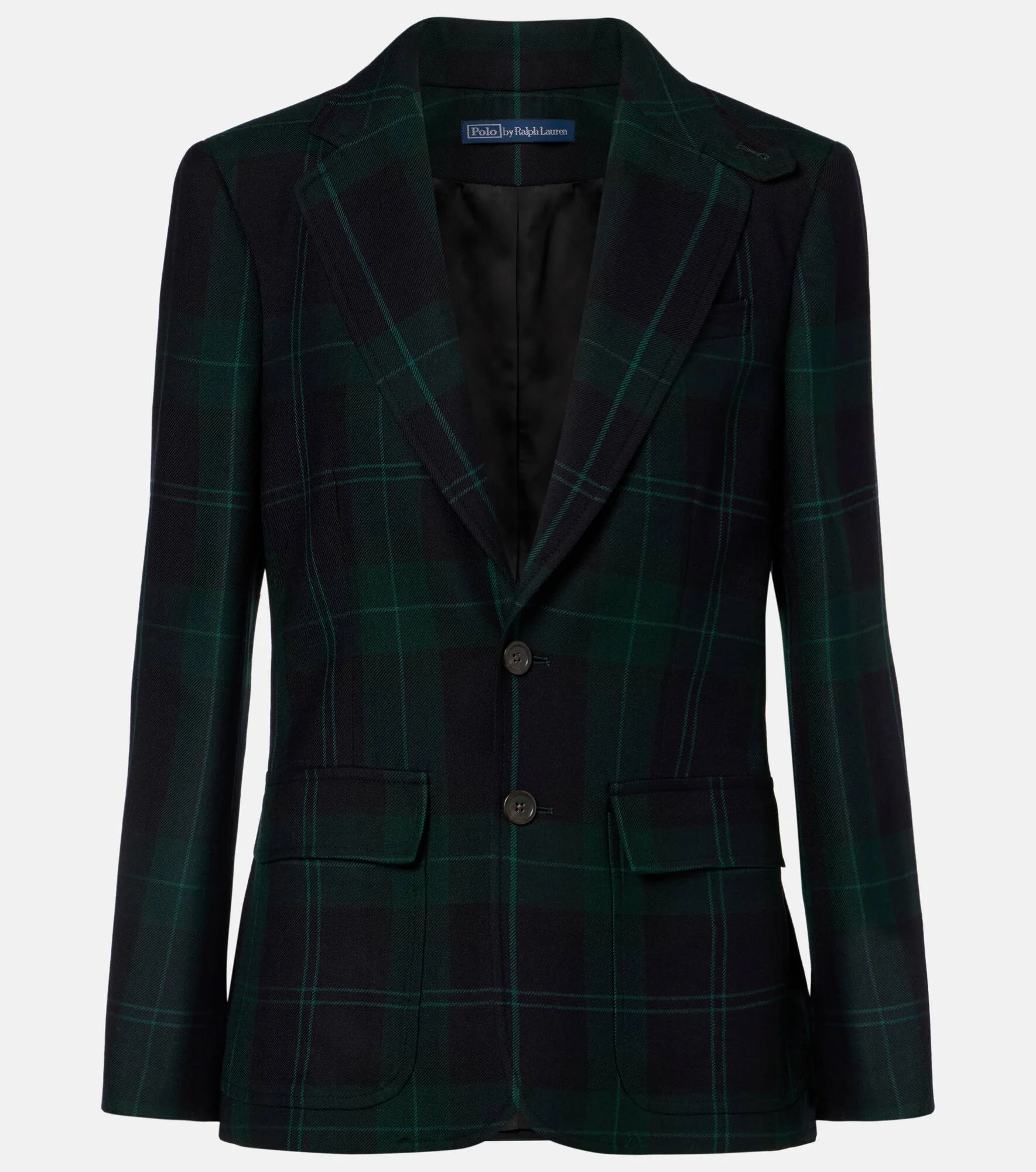 Plaid wool blazer - 1