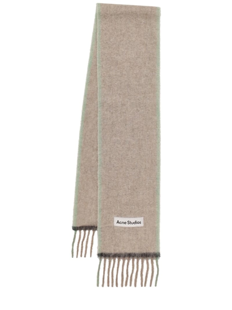 Vally solid alpaca blend scarf - 1
