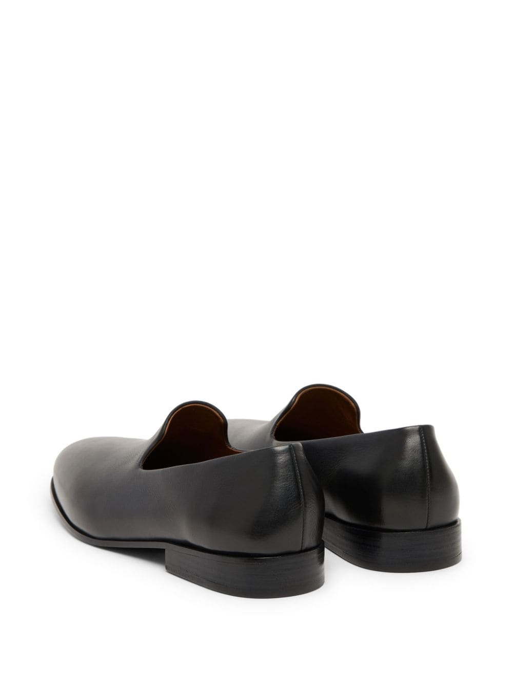 almond-toe leather loafers - 3