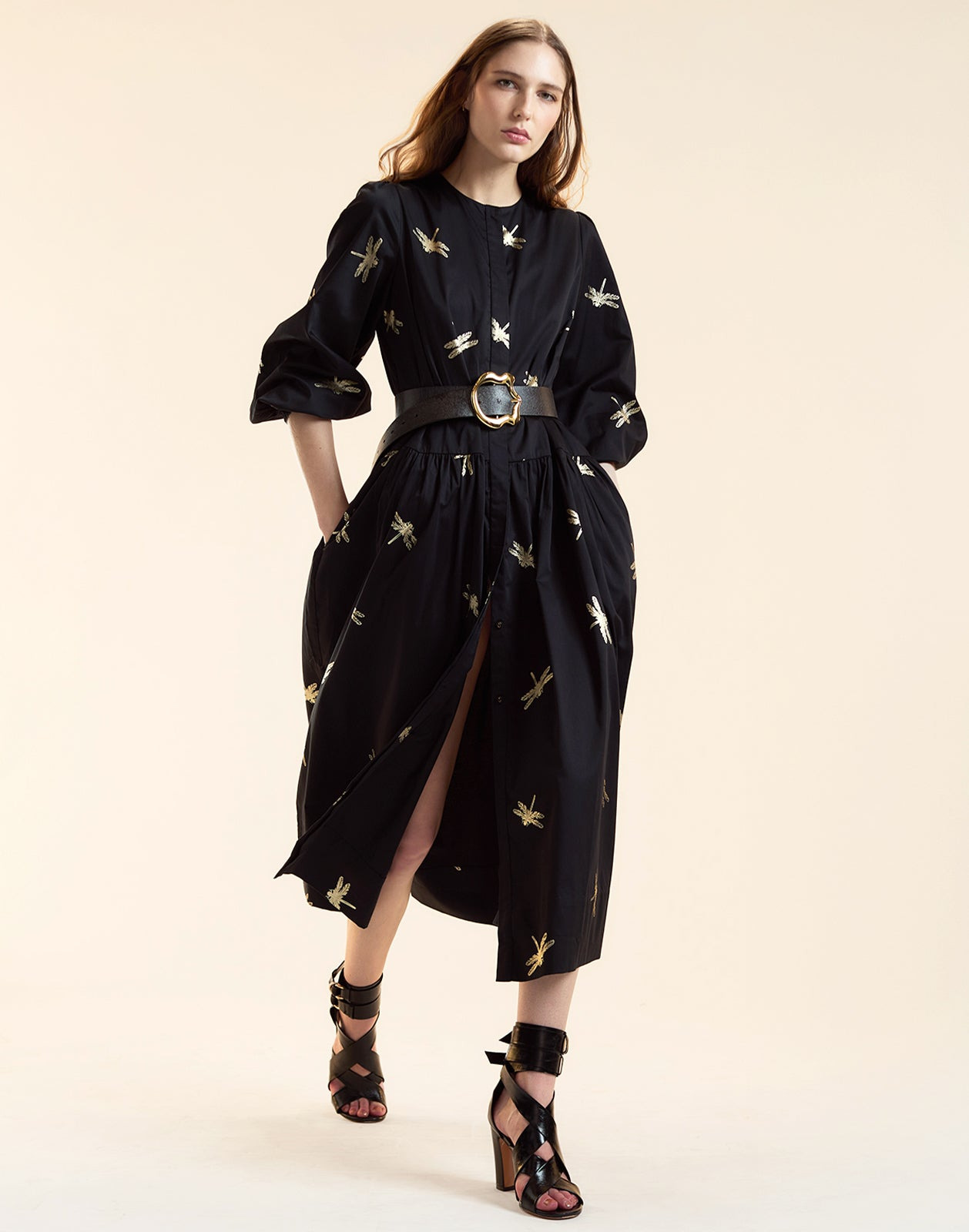 Evermore Cotton Sateen Shirt Dress - 6