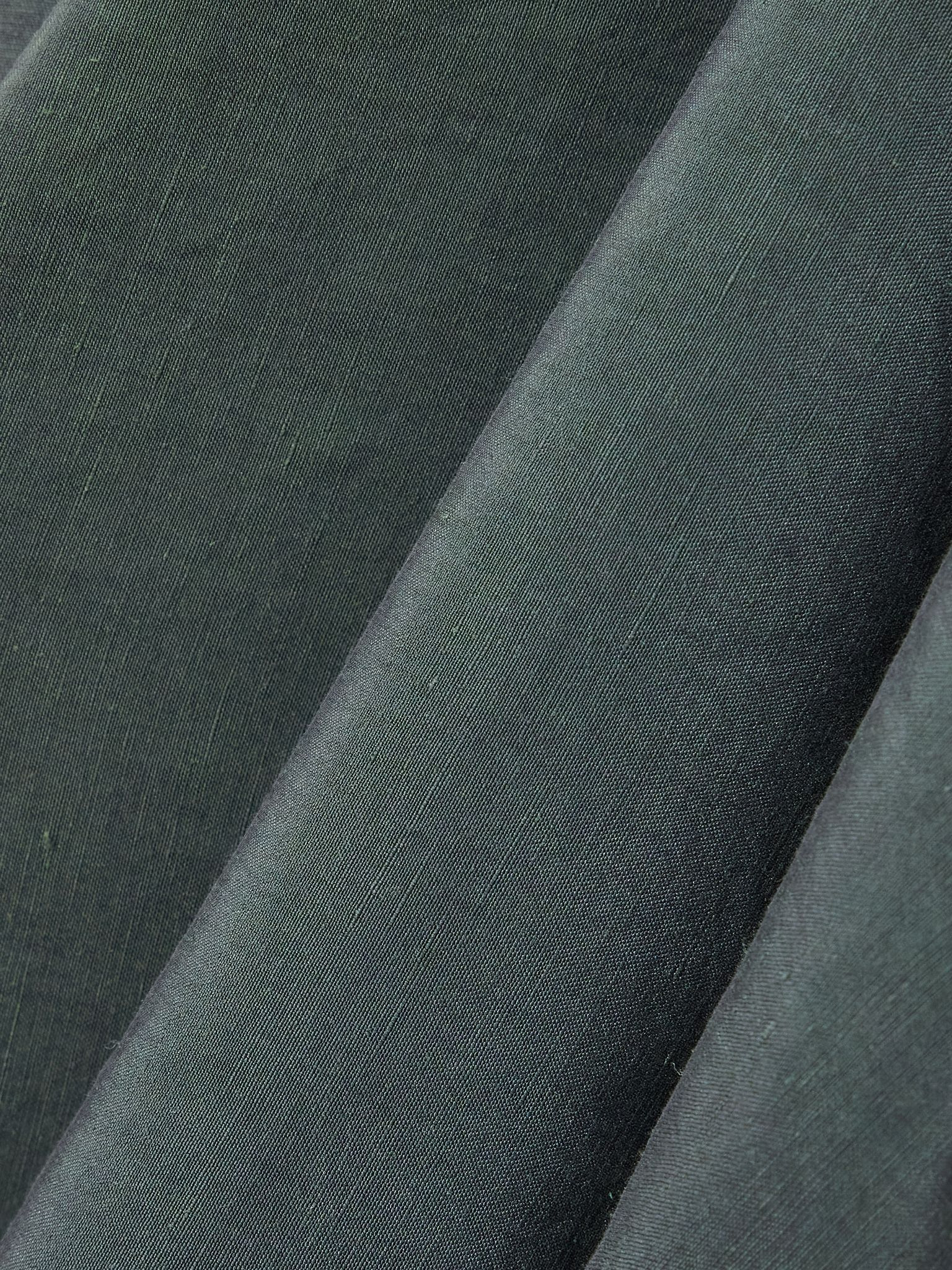 Mona linen and silk-blend halterneck maxi wrap dress Green - 4
